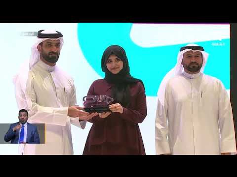 سلطان بن أحمد القاسمي يكرم الفائزين بجائزة " أبدع " لأفضل تقرير مرئي في نسختها الثانية