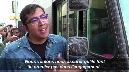 USA: une installation photo de JR pour mobiliser les électeurs