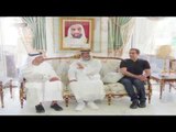 رئيس الدولة يستقبل حامد وعمر بن زايد ومحمد بن خليفة بمقر إقامته في إيفيان