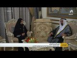 حاكم الشارقة يستقبل وفداً من المجلس الوطني الاتحادي في قصر البديع العامر