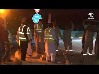 كهرباء الشارقة تنير منطقة الفلاح بالشارقة بـ 1015 عمود إنارة