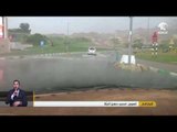 سقوط أمطار متوسطة إلى غزيرة في أبوظبي والعين