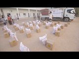 الهلال الأحمر الإماراتي يوزع مساعدات غذائية عاجلة على أهالي الفجير في وادي حضرموت