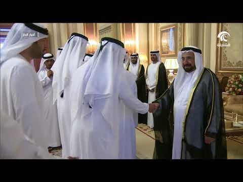 حاكم الشارقة يواصل استقبال جموع المهنئين بعيد الأضحى المبارك