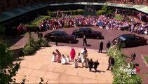 Royal Wedding  Kate Middleton and her children arrive at Windsor Castle