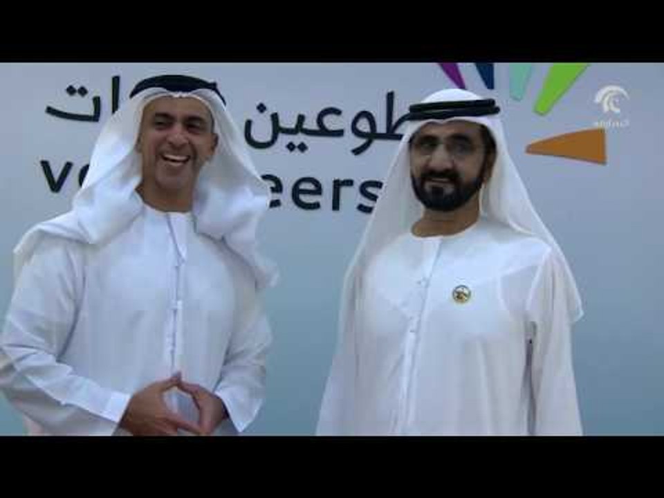 محمد بن راشد متطوعاً في صناعة الأمل ومحمد بن زايد متطوعاً في العمل الإنساني في المنصة الوطنية للتطوع