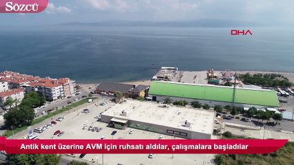 Antik kentin üzerine AVM