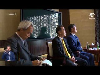 أخبار الدار :  محمد بن زايد يستقبل الرئيس التنفيذي لشركة  " انبيكس  " اليابانية