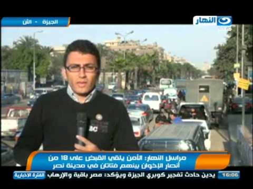 #اخبار_النهار: تفاصيل انفجار قنبلتين داخل سيارتين للأمن المركزى اعلى كوبرى الجيزة