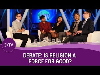 Debate: Is Religion A Force For Good? - Rabbi vs 3 Atheists | J-TV