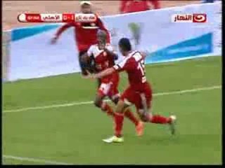 الهدف الأول لنادى أهلى بنى غازى فى الدقيقة 67' احرزة سادومبا