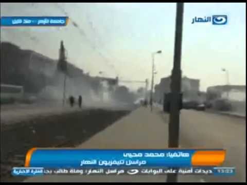 اخبار النهار قوات الامن تجبر طلاب الاخوان بالازهر على الانسحاب الى المدينة الجامعية بعد قطع الطريق