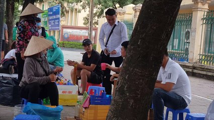 Rich man selling toothpick make Money Pouring Gasoline the Car