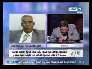 اخر النهار - مكالمة مع مصطفي عبد القادر رئيس مصلحة الضرائب