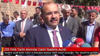 235 Yıllık Tarihi Alemdar Camii İbadete Açıldı