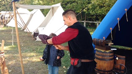 A Jemappes La Ligne du Temps vivante et geante.Video 1 Eric Ghislain