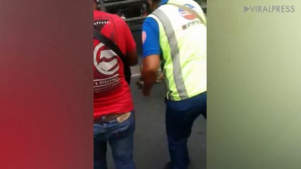 Escaped Python Sparks Panic On Road