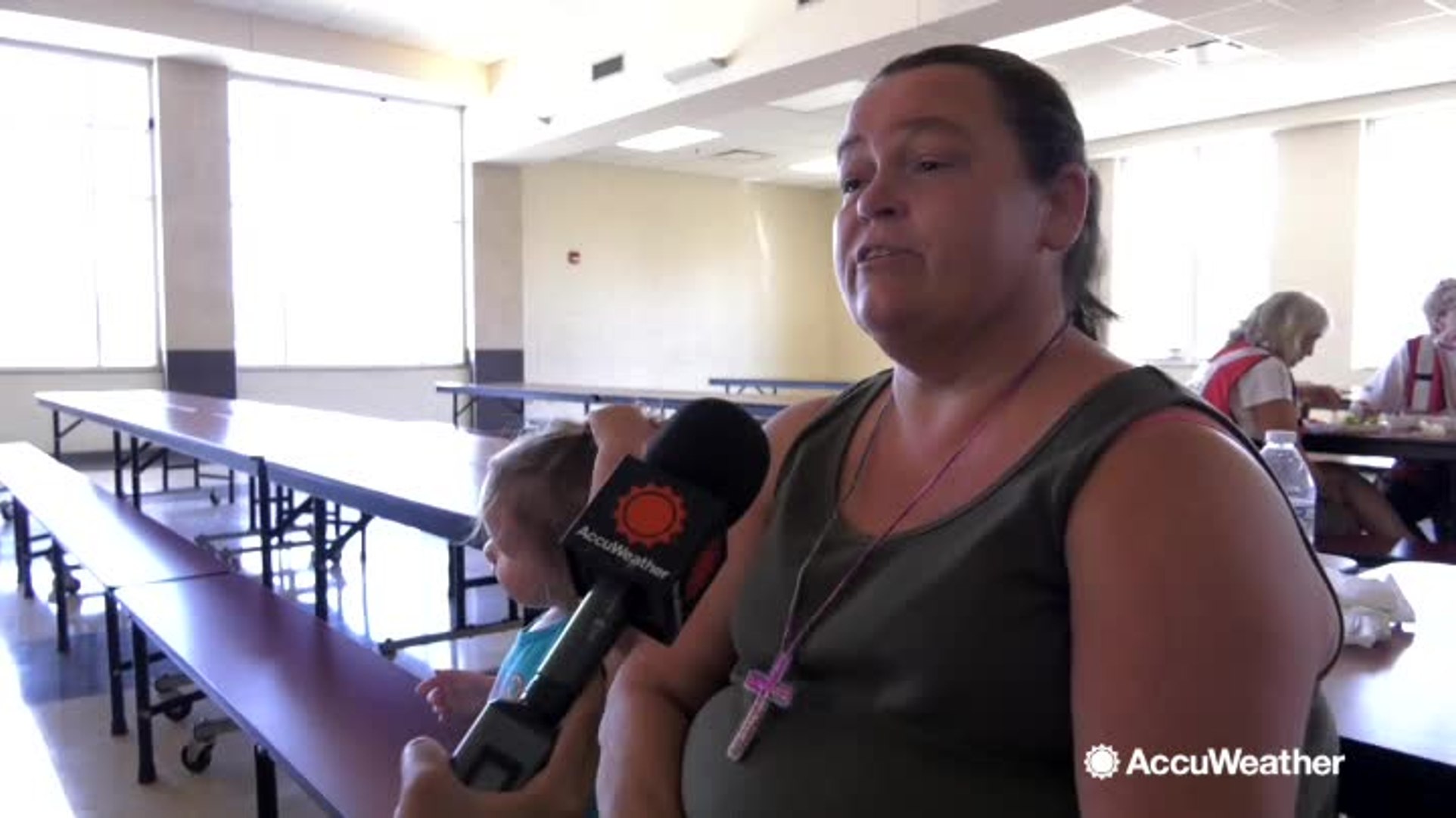 ⁣Red Cross Shelter takes in Florence flood victims