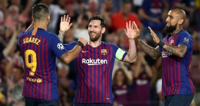 UEFA Şampiyonlar Liginde Haftanın Futbolcusu Lionel Messi Oldu