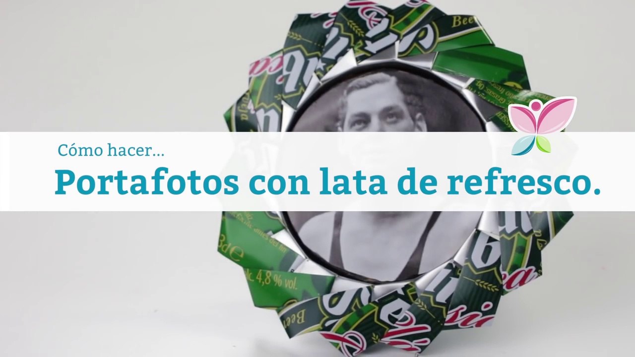 Cómo hacer portafotos con lata de refresco