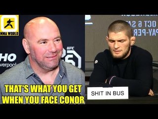 Conor McGregor's trash talk is affecting Khabib Conor is the best at Mental Warefare,Khabib on Conor