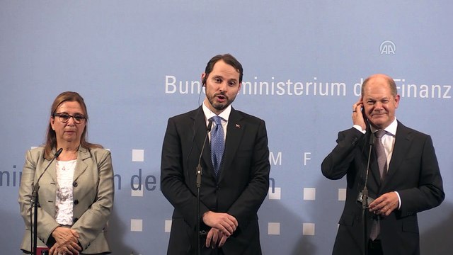 TEKRAR - Türkiye - Almanya ekonomik ilişkileri toplantısı - Hazine ve Maliye Bakanı Albayrak (1) - BERLİN