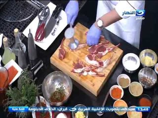 #لقمة_هنية | فتة ريش مع العيش الشامى | فراخ محشية بالخلطة | سى فود مشوى