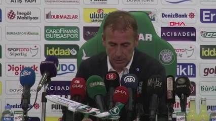 Spor Bursaspor - Medipol Başakşehir Maçının Ardından