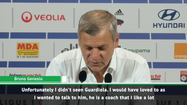 I didn't see Guardiola after our win - Genesio