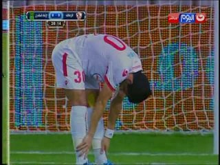 كأس مصر 2016 - الهدف الاول يضيع من الزمالك بهجمة خطيرة من مصطفي فتحي والمرمى فارغ