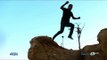 محمد الدسوقي رشدي يقفز من فوق جبل بالفيوم ! تعرف على السبب في حلقة الجمعىة من قصر الكلام!