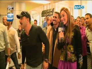 صبايا الخير|  شاهد شهامة أحمد السقا وسر ظهوره في المطار مع ريهام سعيد