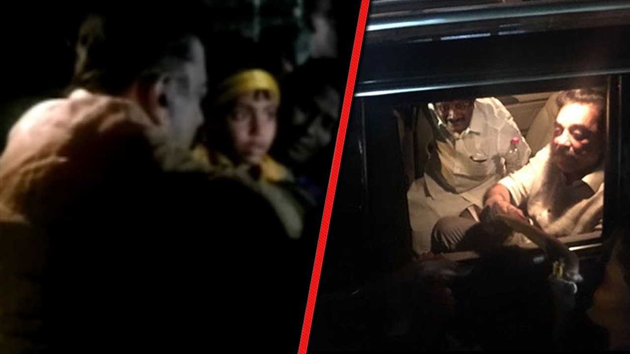 திருப்பூரில் 4 வயது சிறுமியின் அன்பில் திணறிய கமல்...வைரல் வீடியோ