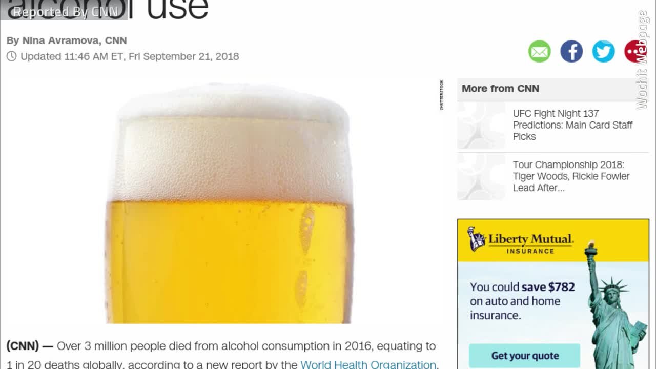 Alcohol & Death On A Global Scale