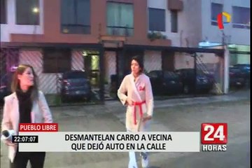 Investigan desmantelamiento de vehículo en Pueblo Libre