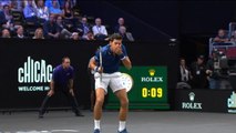 Djokovic drills Federer in Laver Cup doubles