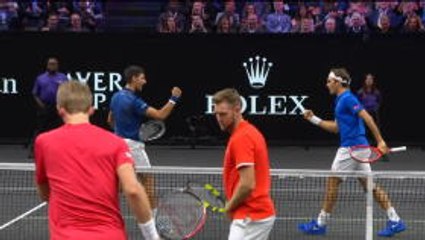 Djokovic and Federer beaten as doubles combo