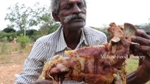 Fried Mutton Leg Prepared by my Daddy Arumugam - Village food factory