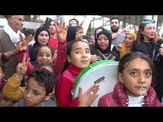صبايا الخير | شاهد زفة بفرقة بلدي مفاجاة لريهام سعيد بمطار القاهرة