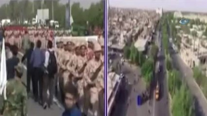 İran'daki Saldırı Anı Kamerada