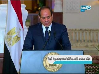 الرئيس السيسي : " التنمية و الإعمار و السلام و الاستقرار هى ثوابت السياسية المصرية مع كل أشقائها "