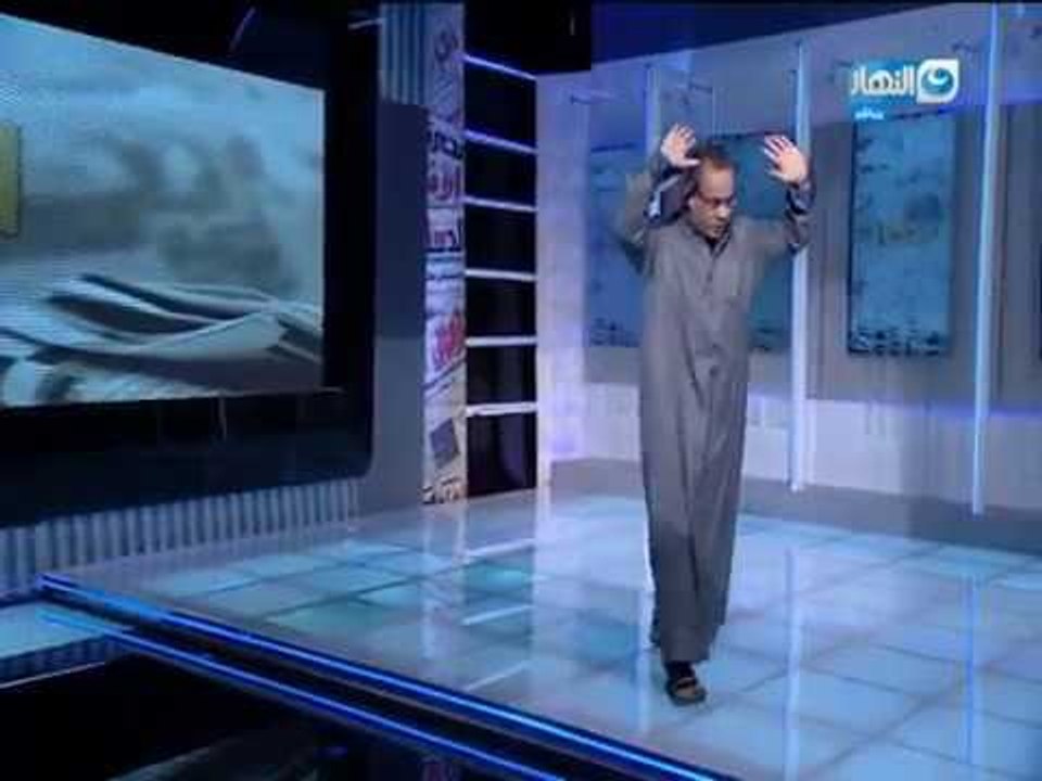 بالجلابية والشبشب جابر القرموطي يظهر علي الهواء بعد قرار التنظيم والادارة..مانشيت القرموطي