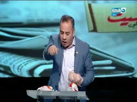 مانشيت القرموطي | جابر القرموطى ينهى الجدل حول الدجاج الفاسد بمفأجاة‬‎