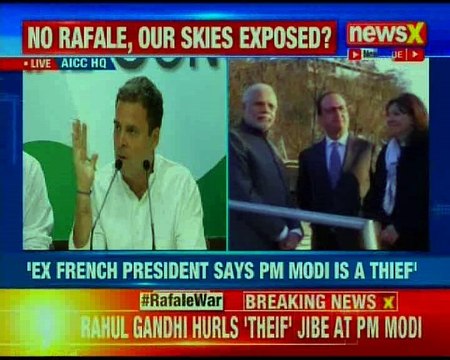 Surgical strikes on defence forces: Rahul Gandhi on Rafale deal, says Hollande's exposed PM Modi