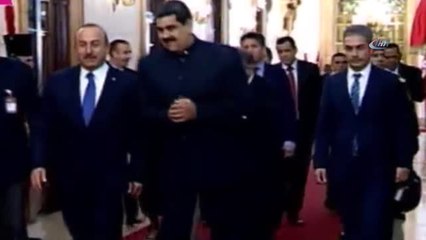 Çavuşoğlu, Maduro ile Görüştü- Çavuşoğlu: "İki Ülke Arasında Kardeşlik İlişkileri Var"