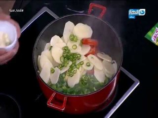 لقمة هنية | أرز معمر محشى باللحم البقرى – فرخة محشية بالبصل – بطاطس باللحمة بالخضار