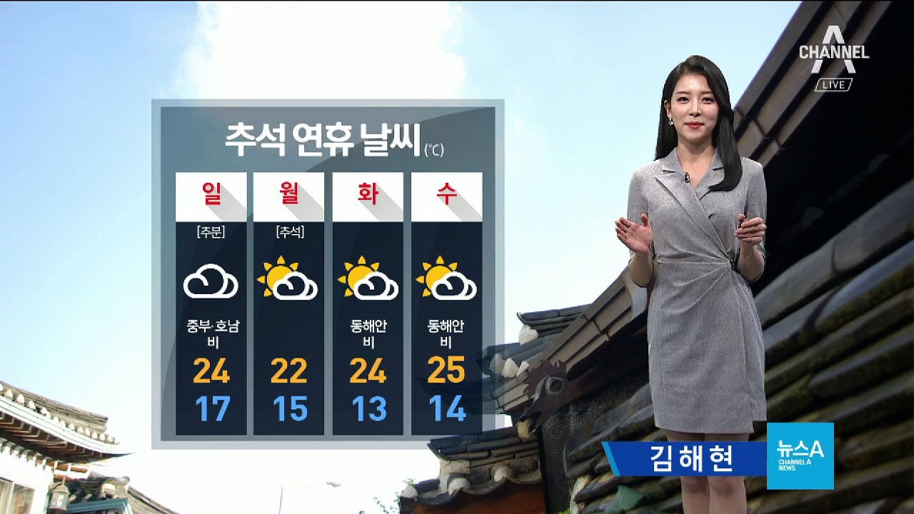 [날씨]내일 구름 많고 일부 지역 비…“추석 당일 환한 보름달”