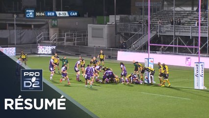 PRO D2 - Résumé Bourg-en-Bresse-Carcassonne: 21-32 - J5 - Saison 2018/2019