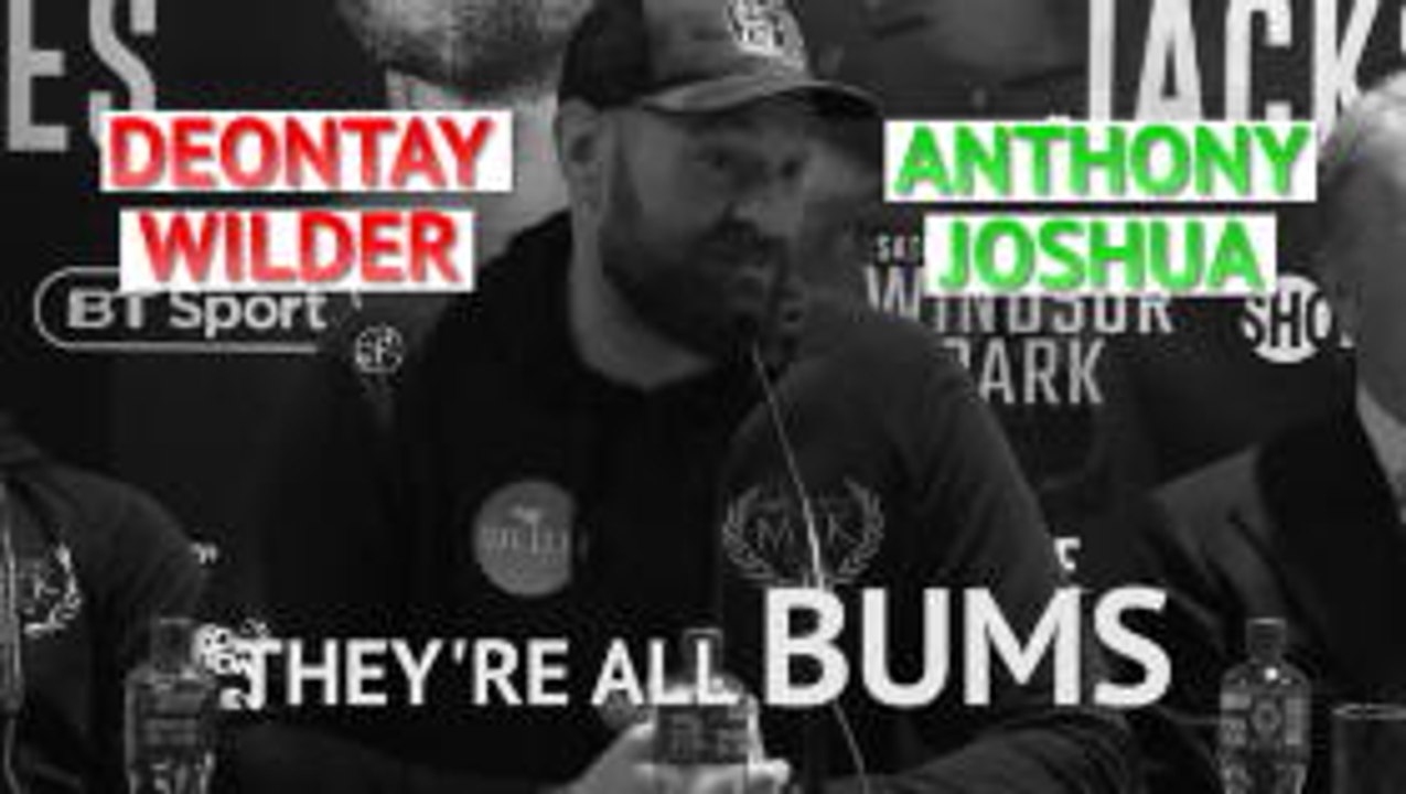 Fury thinks beating 'bum' Wilder will be easy