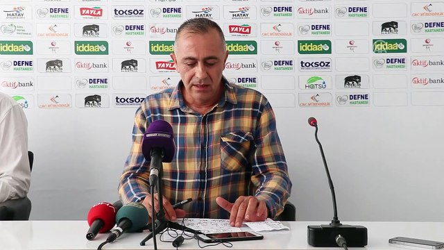 Hatayspor - İstanbulspor maçının ardından - Basın toplantısı - HATAY